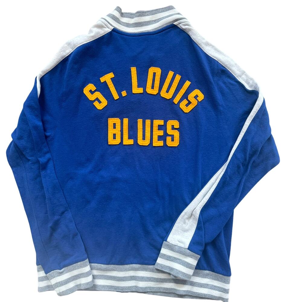 Fanatics St.‎ Louis Blues Hockey Track Jacket Varsity Mens Small Blue
